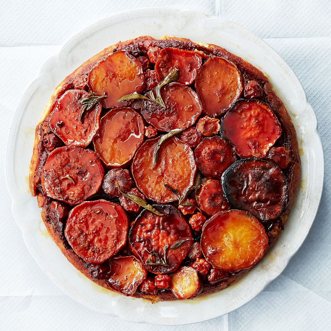 Root Vegetable Tarte Tatin