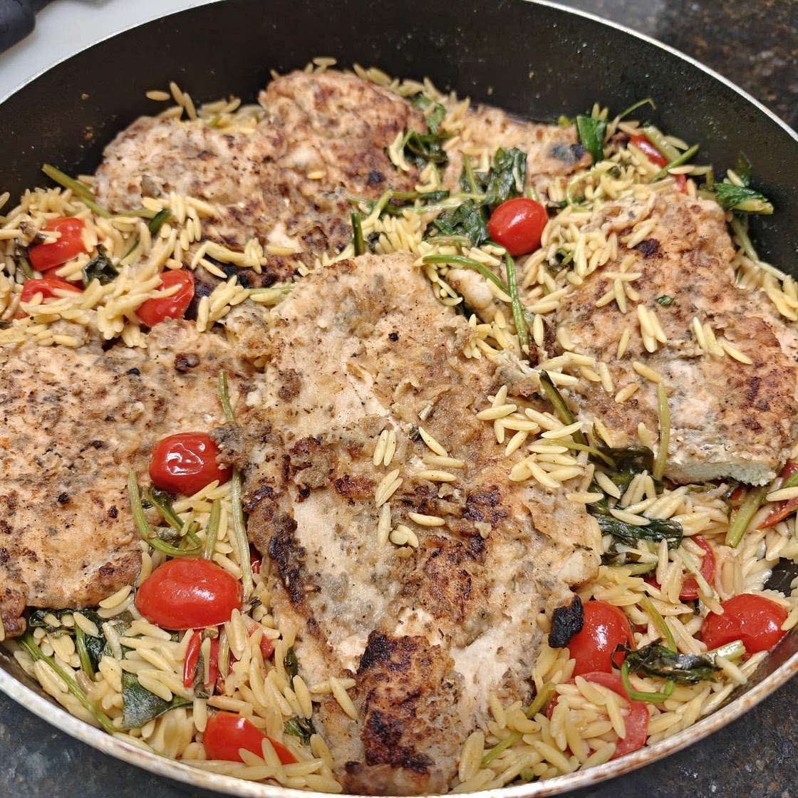 Lemon Chicken Orzo