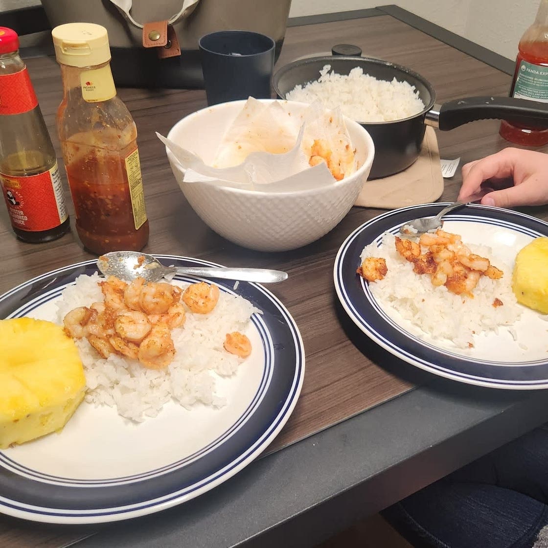 Hawaiian Garlic Shrimp
