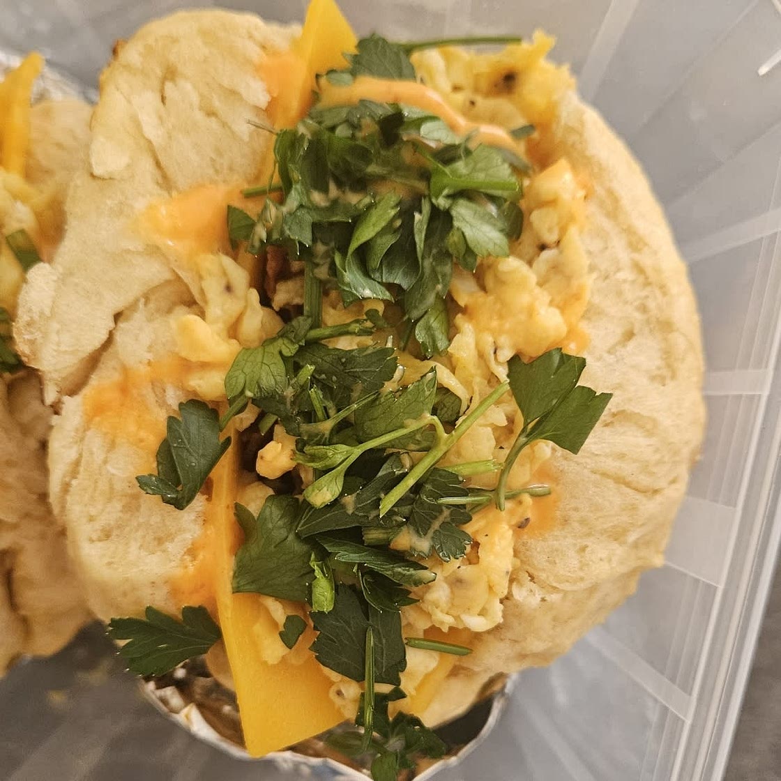 Egg drop sandwich