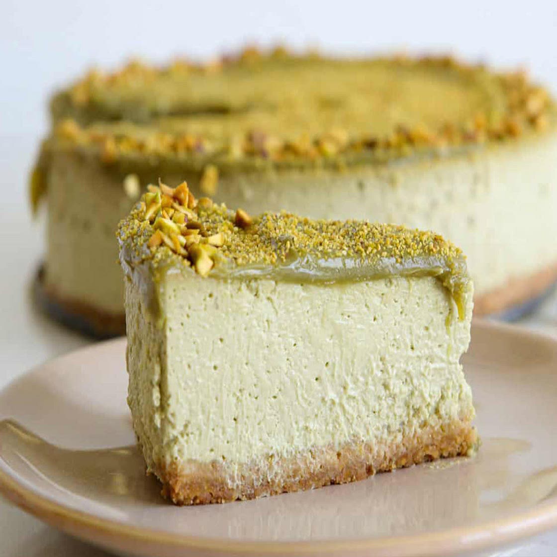 Creamy Pistachio Cheesecake Recipe | No-Bake Dessert | Sharp Blades