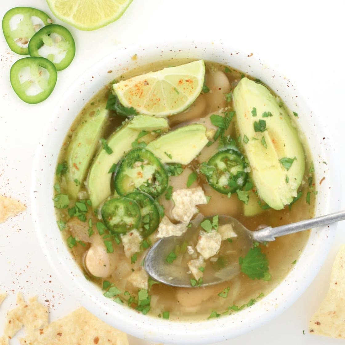 15 Minute Lime and Bean Soup