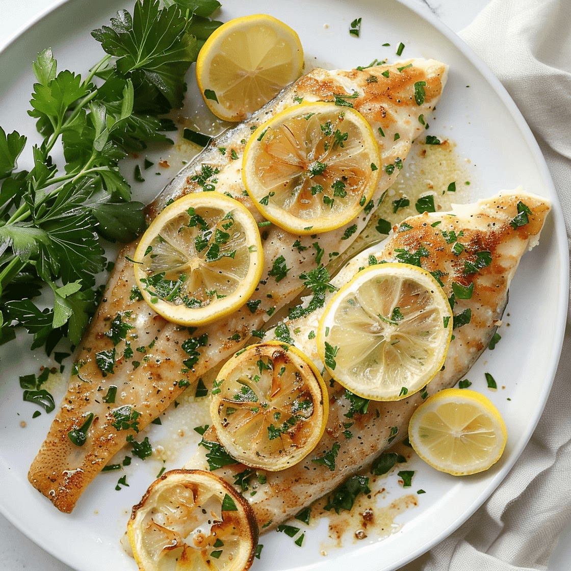 Lemon Herb Baked Flounder