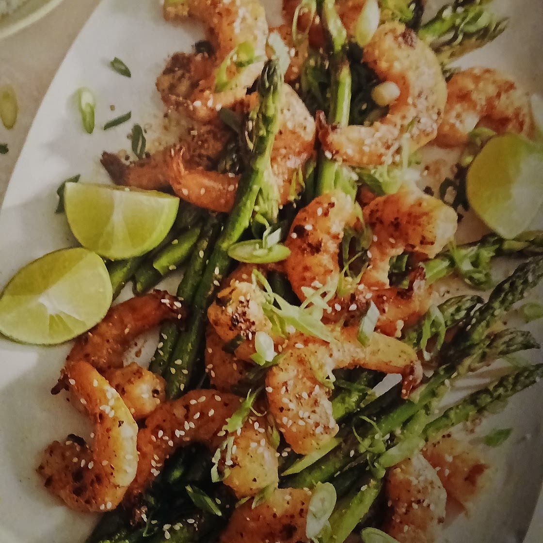 Miso Shrimp and Asparagus