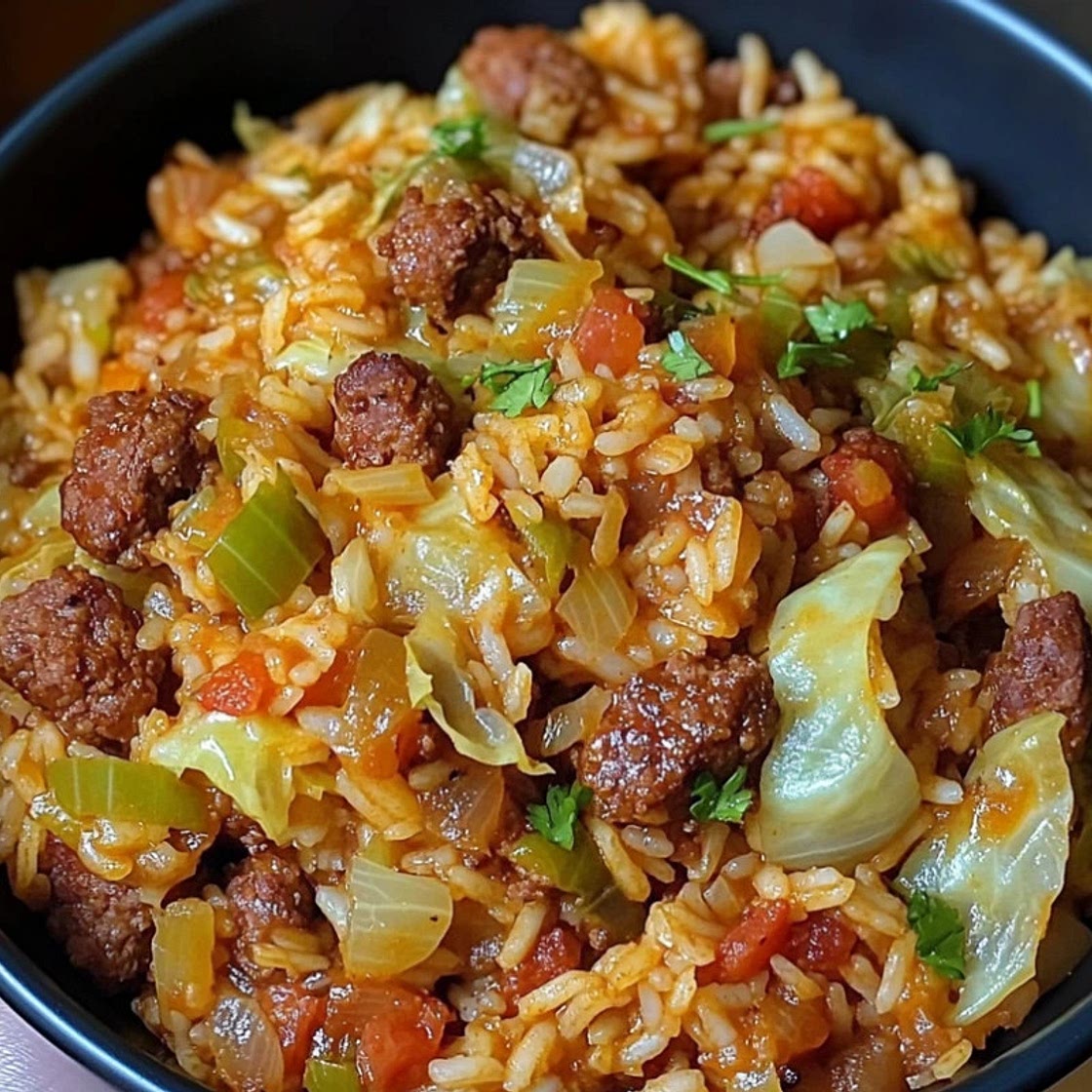 Cabbage Cajun Jambalaya – Easy One-Pot Southern Comfort Meal