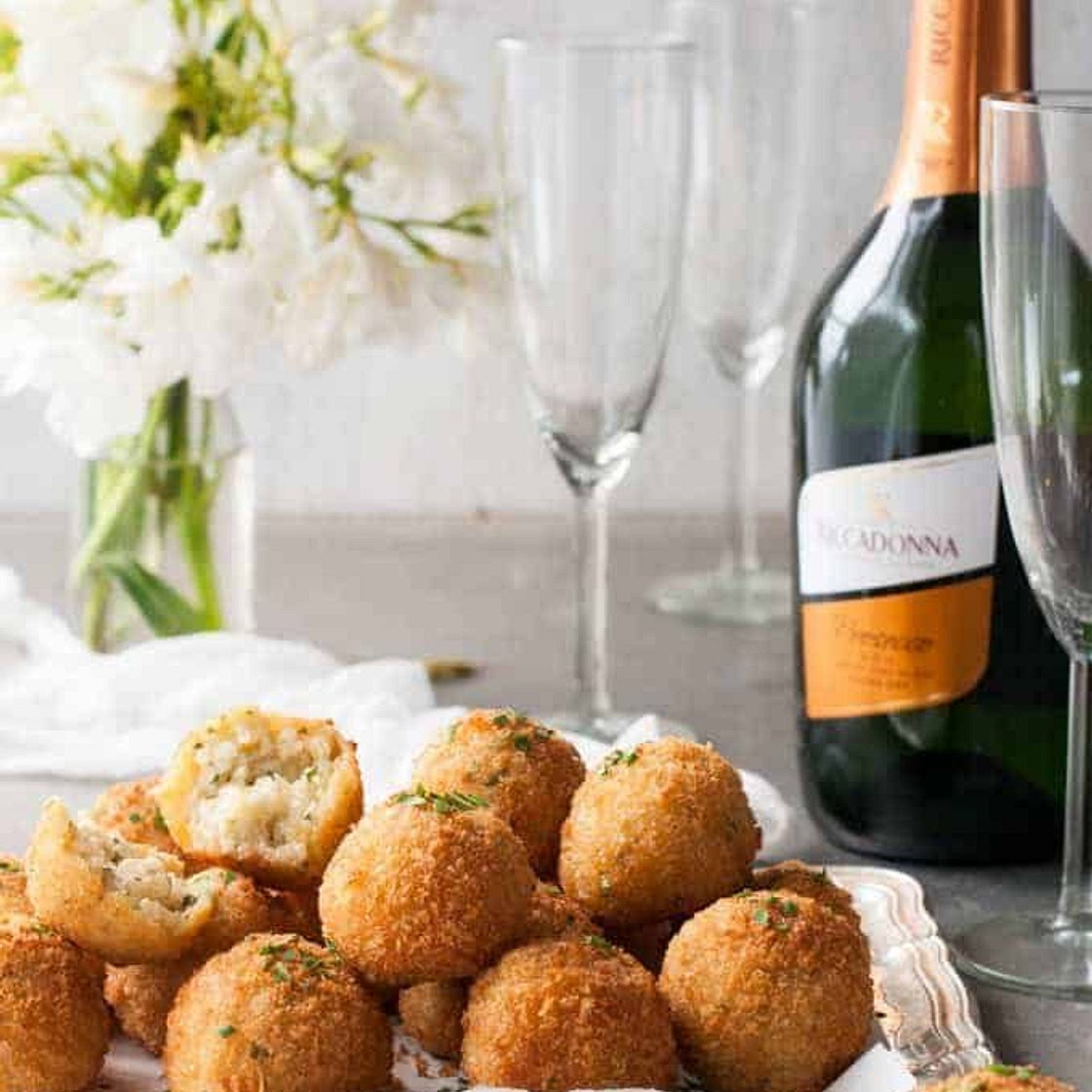 Cheesy Italian Arancini Rice Balls