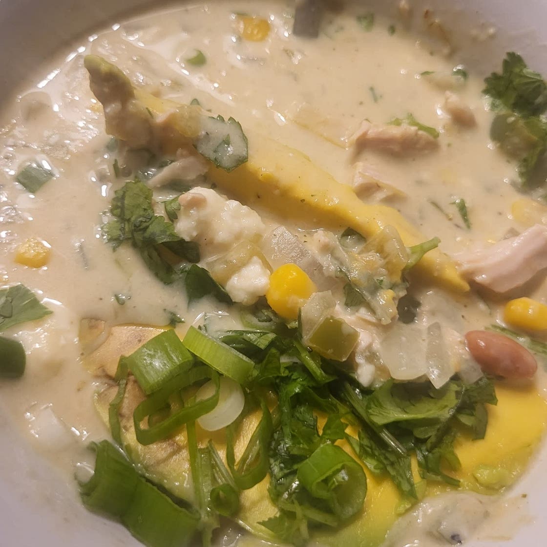Green Chicken Enchilada Soup