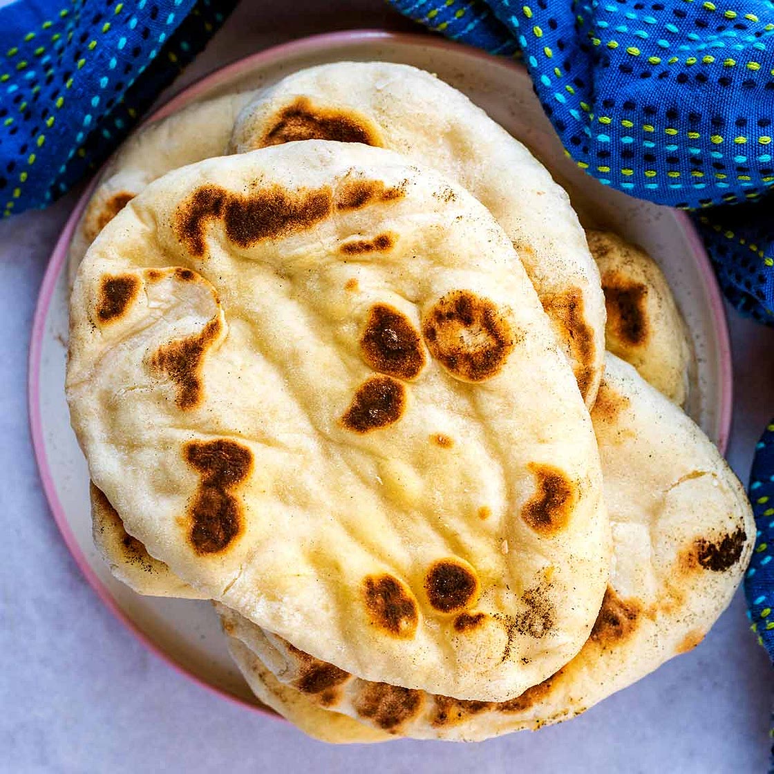 Easy Naan Bread (Yeast Free)