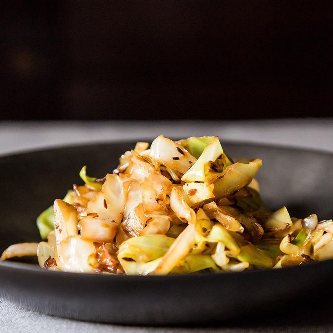 Madhur Jaffrey's Stir-Fried Cabbage with Fennel Seeds