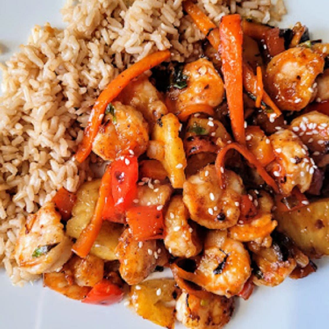 Sweet and Sour Pineapple Shrimp