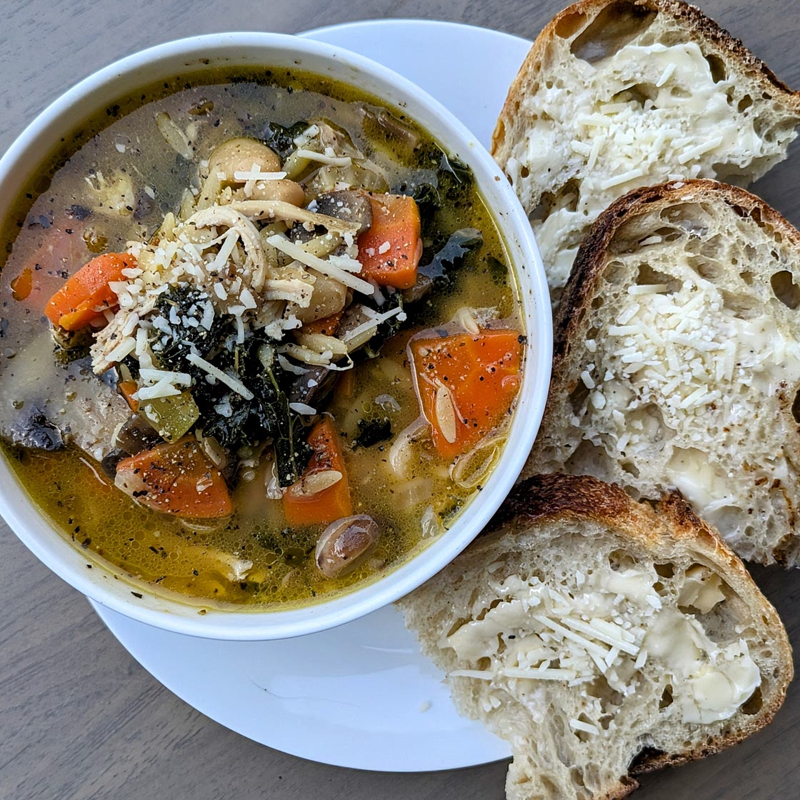 Lemon Chicken Orzo Soup