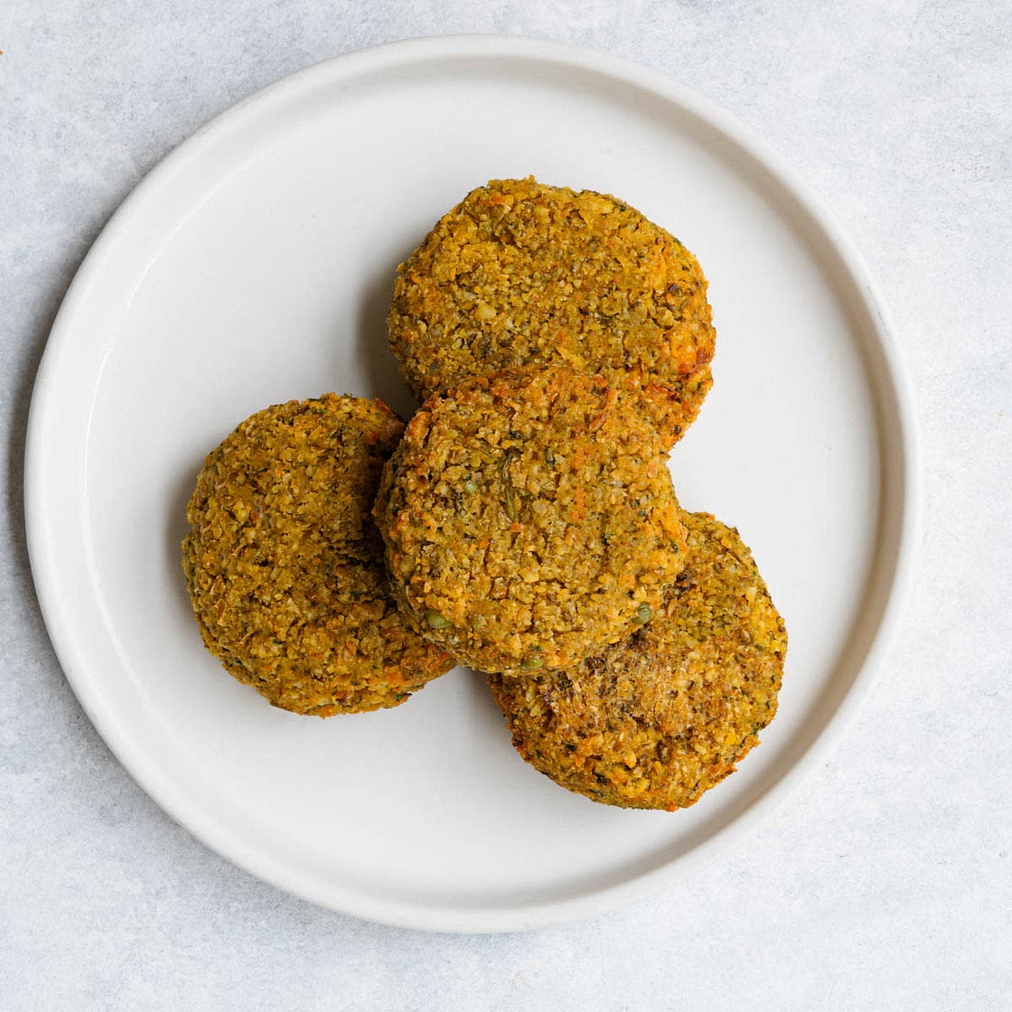 Baked Falafel with Mung Beans