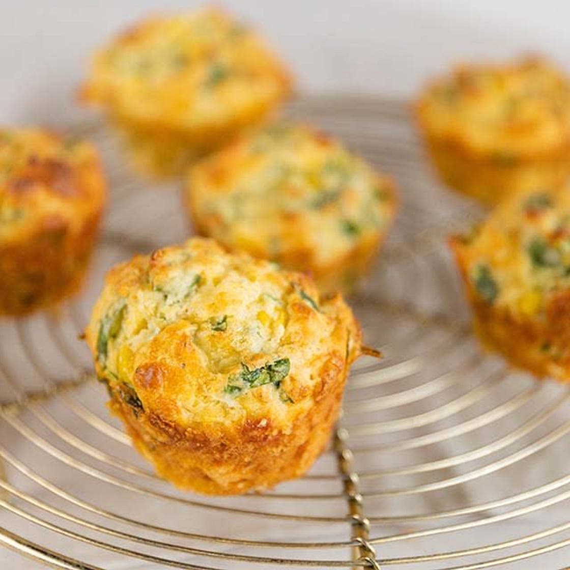Veggie & Cheese Mini Muffins