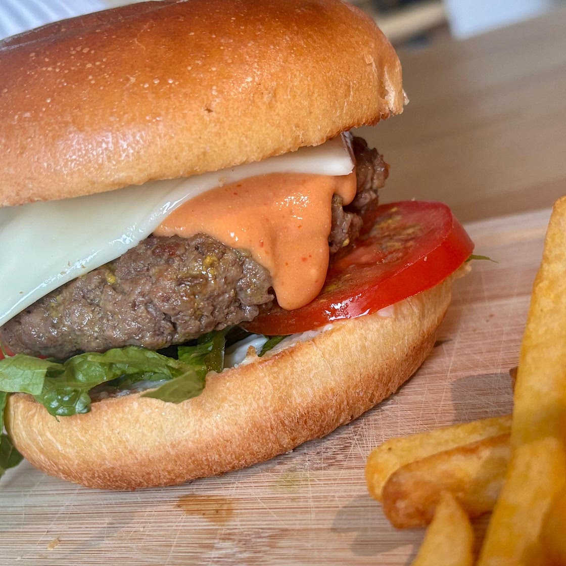 Air Fryer Hamburgers
