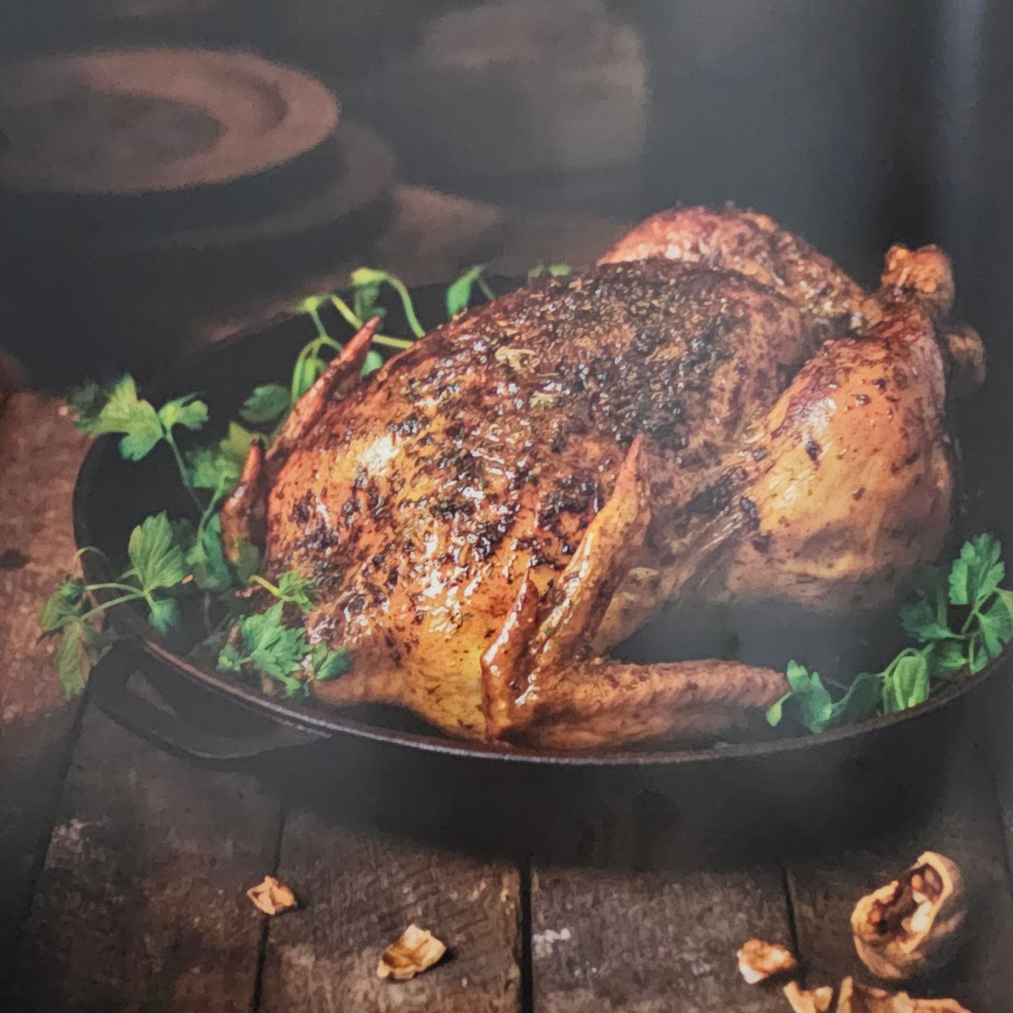 Willoughby Roast Chicken with Nuts and Herbs