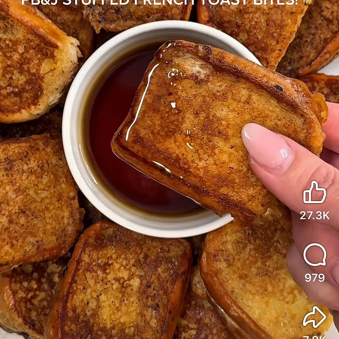 PBJ stuffed French toast bites