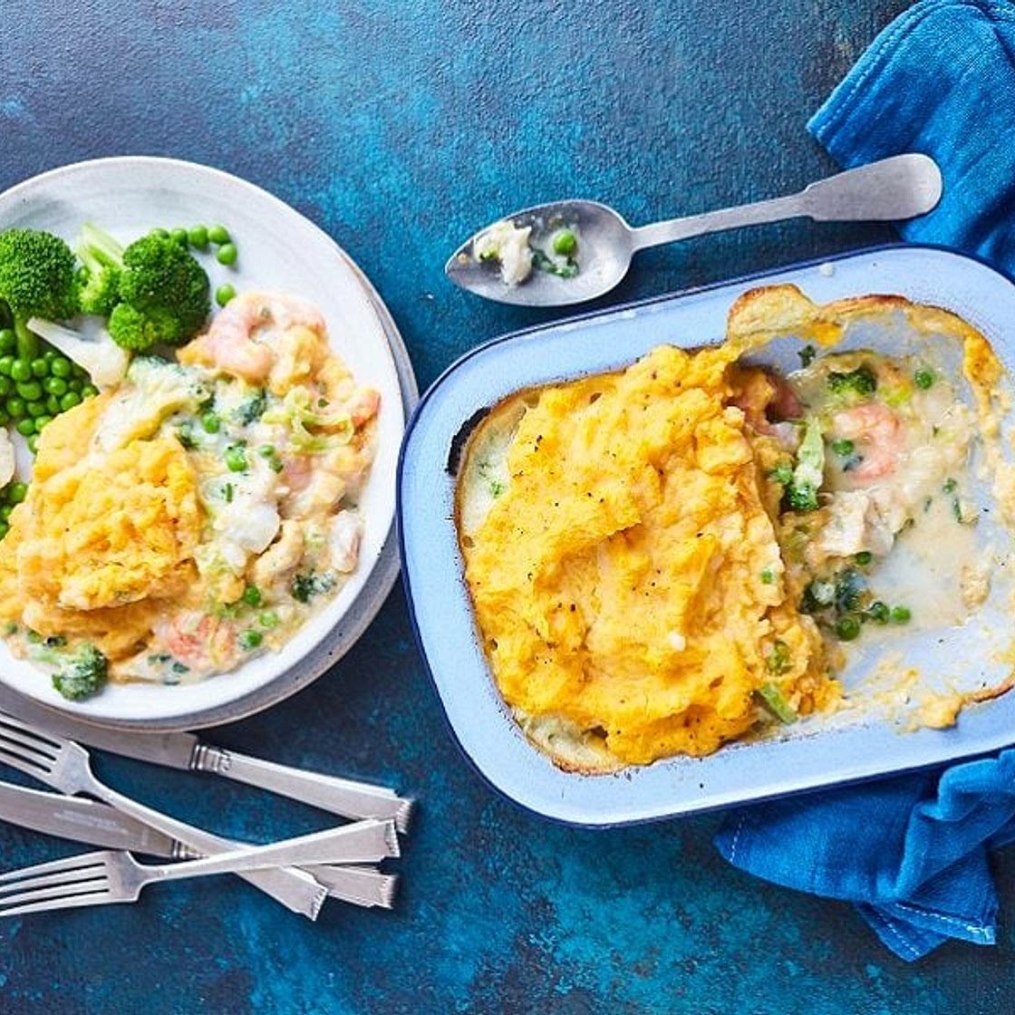 Healthy fish pie