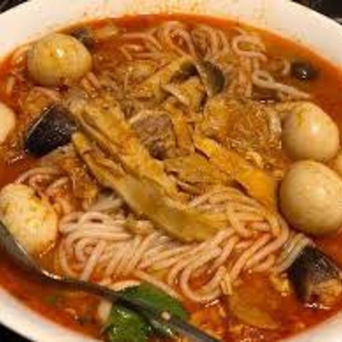 Khaub Poob (Red Curry Noodle Soup)