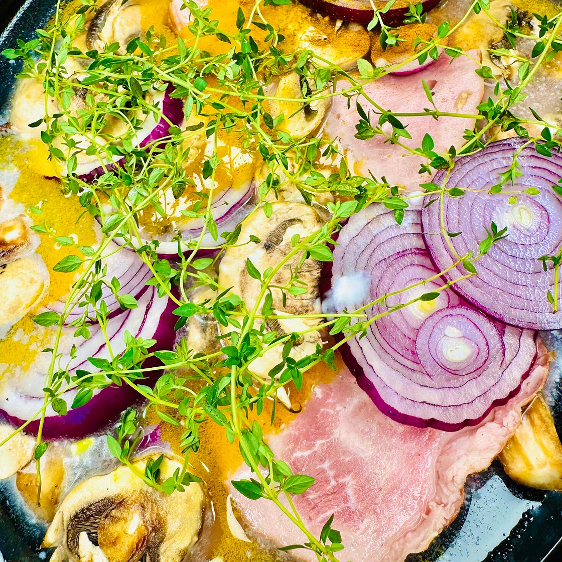 Easy Crockpot Ham and Potato Stew (Healthy and Dairy-Free)
