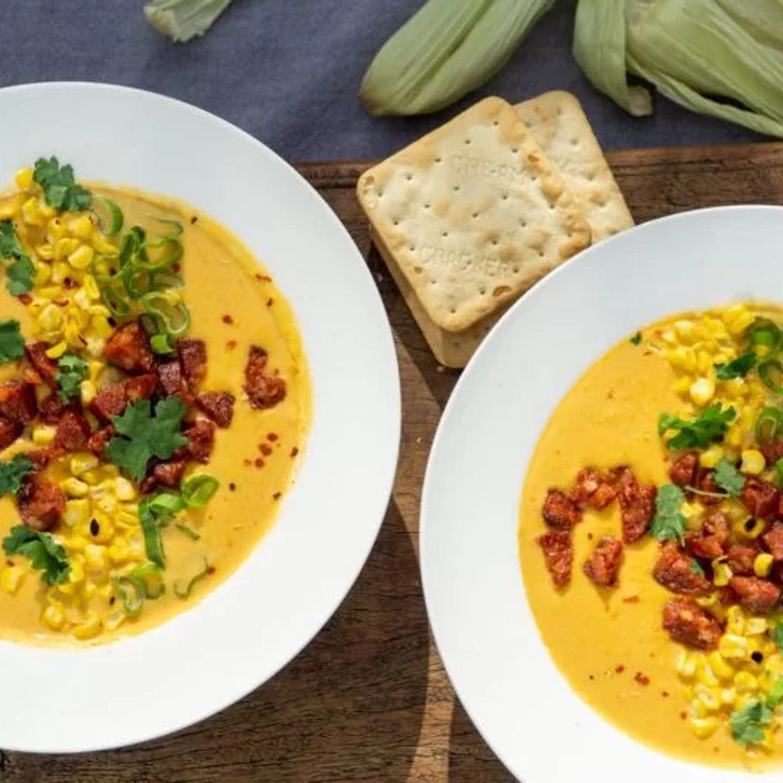 Maissoep met Chorizo