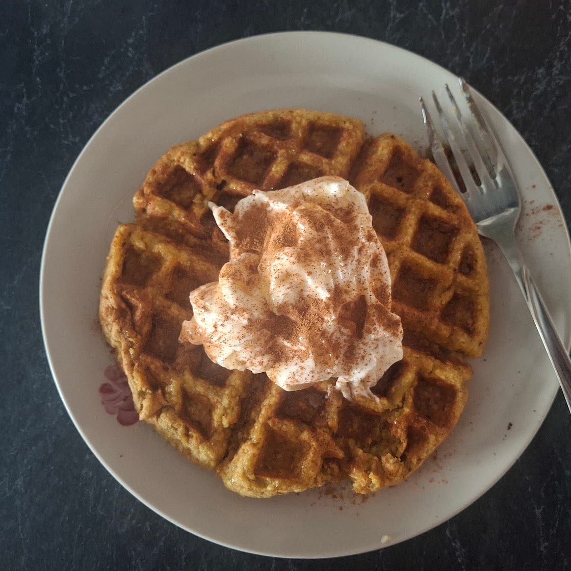 Banana Oat Waffles