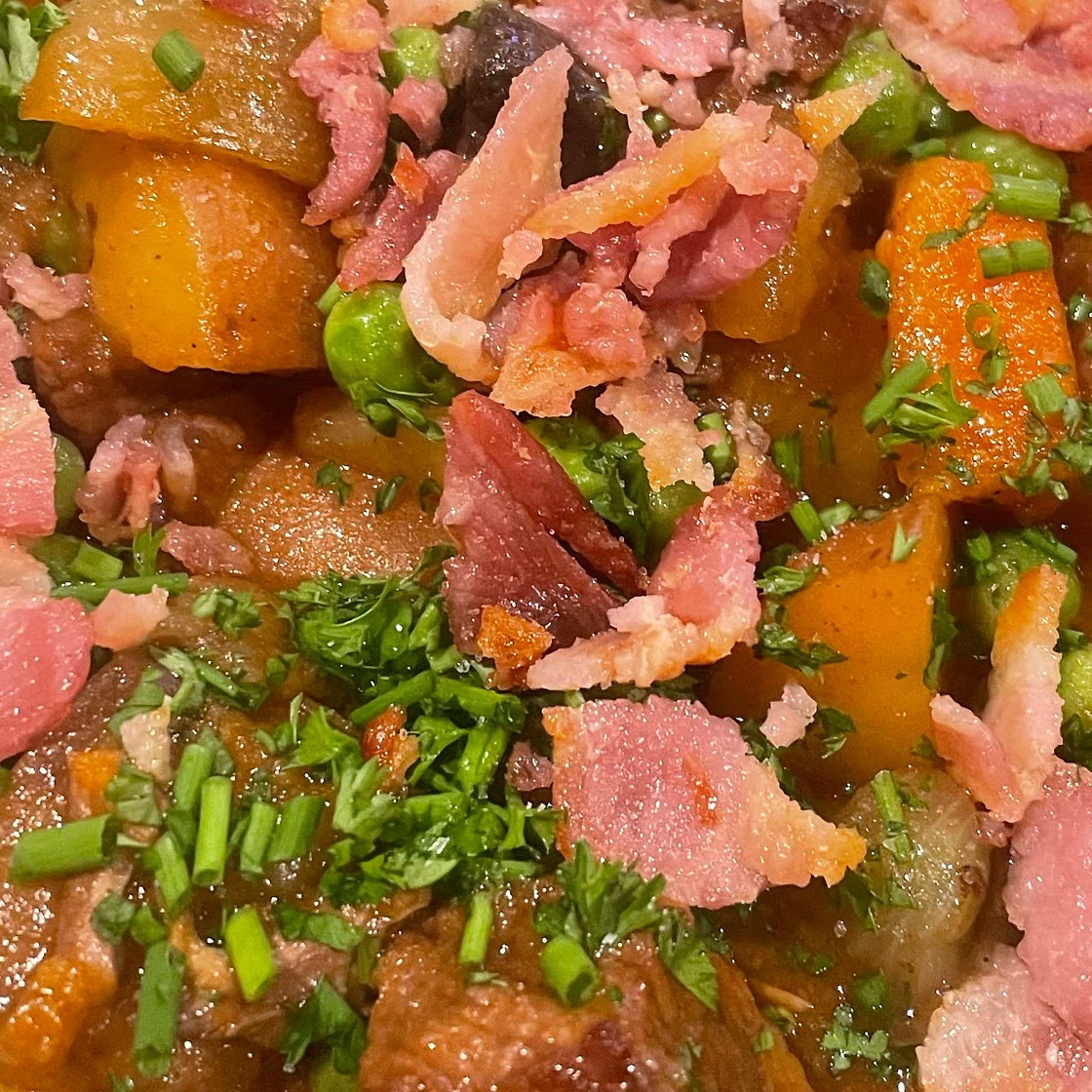 Slow Cooker Beef Stew with Bacon