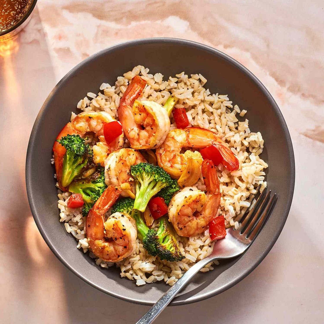 One-Pot Garlicky Shrimp & Broccoli
