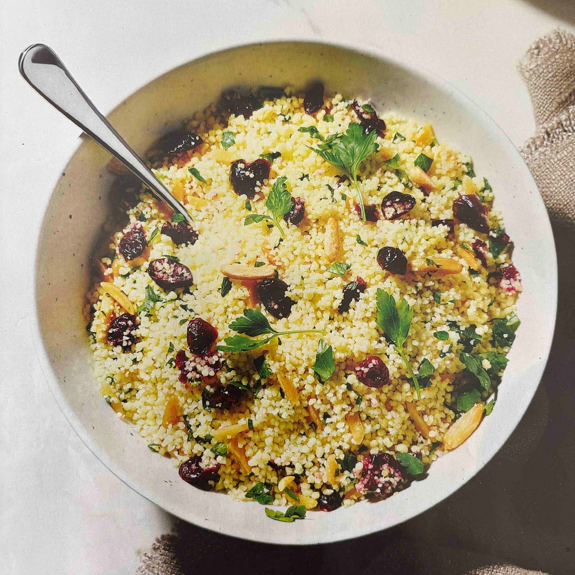 Citrus Cranberry couscous 