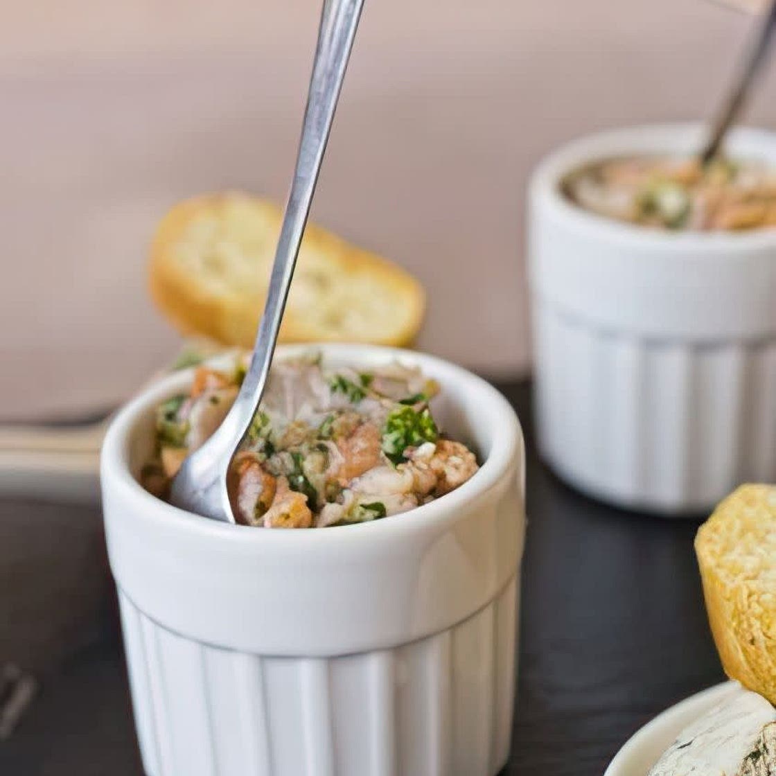 Verrines saumon ricotta