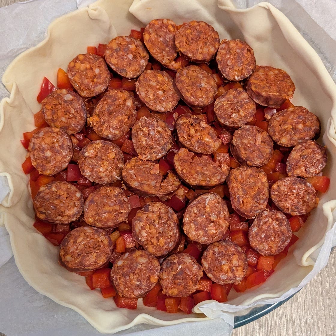 Quiche poivron chorizo