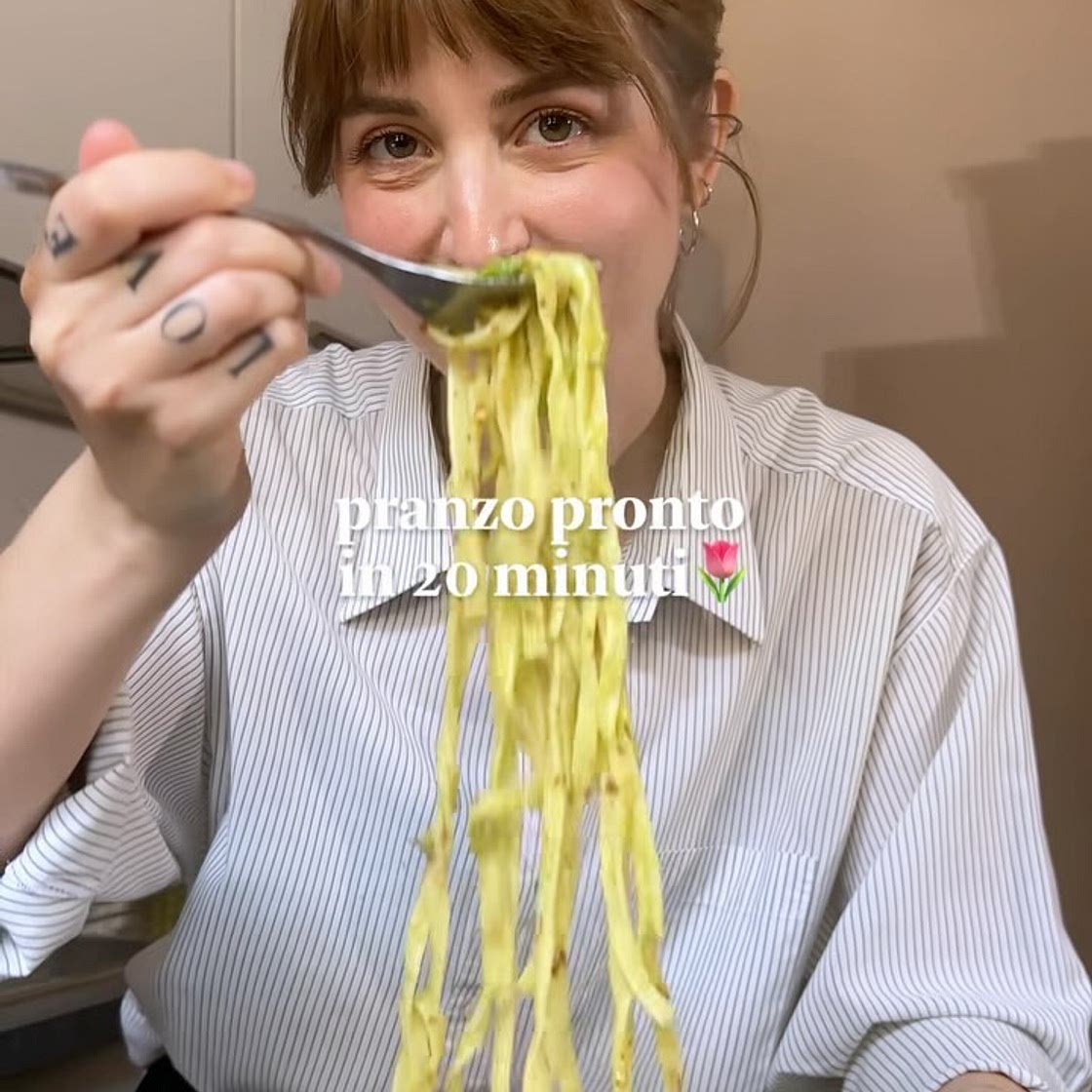TAGLIATELLE AGLI ASPARAGI CON BRICIOLE PROFUMATE✨