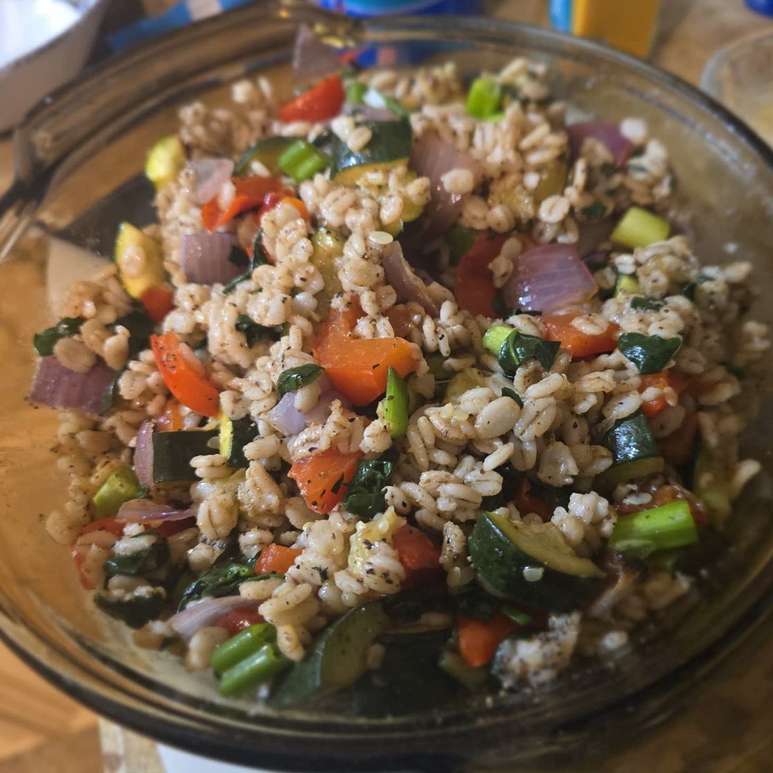 Mediterranean Roasted Vegetables Barley Recipe