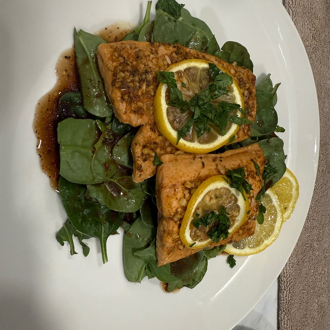 Baked Lemon Garlic Salmon Recipe