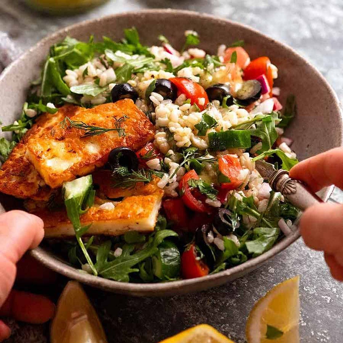 Mediterranean Brown Rice Salad