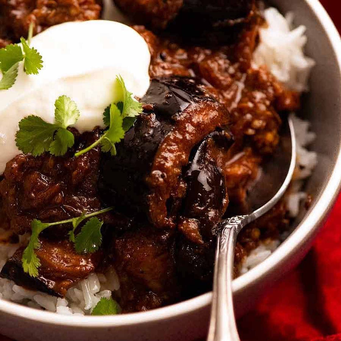 Eggplant Curry - South Indian Brinjal Curry