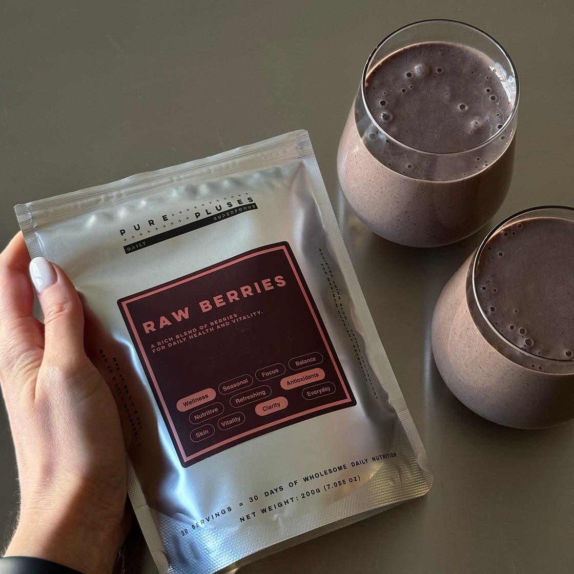 Berry protein shake