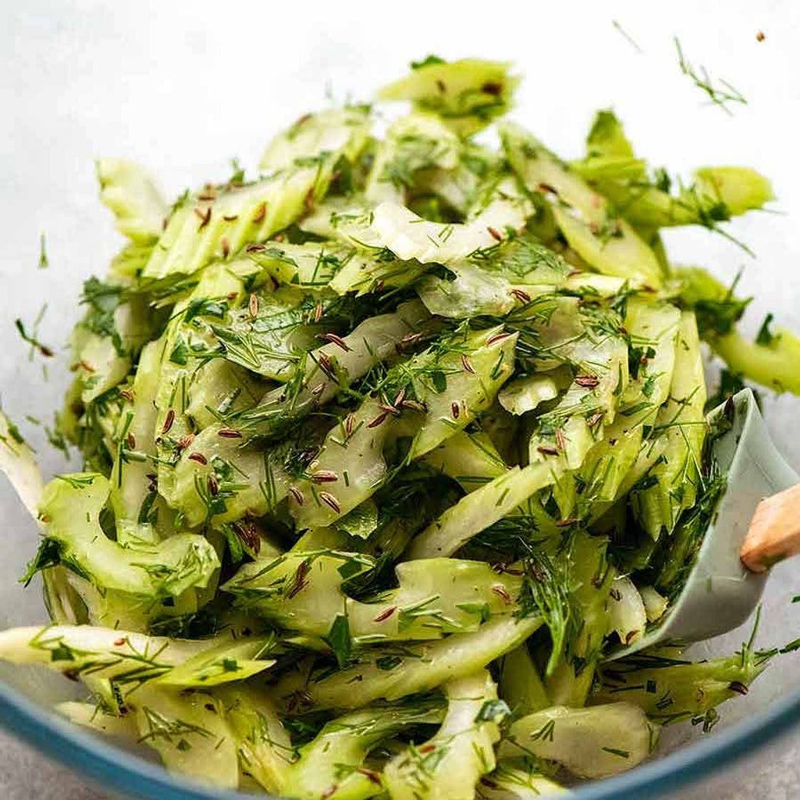 Leftover Celery Salad