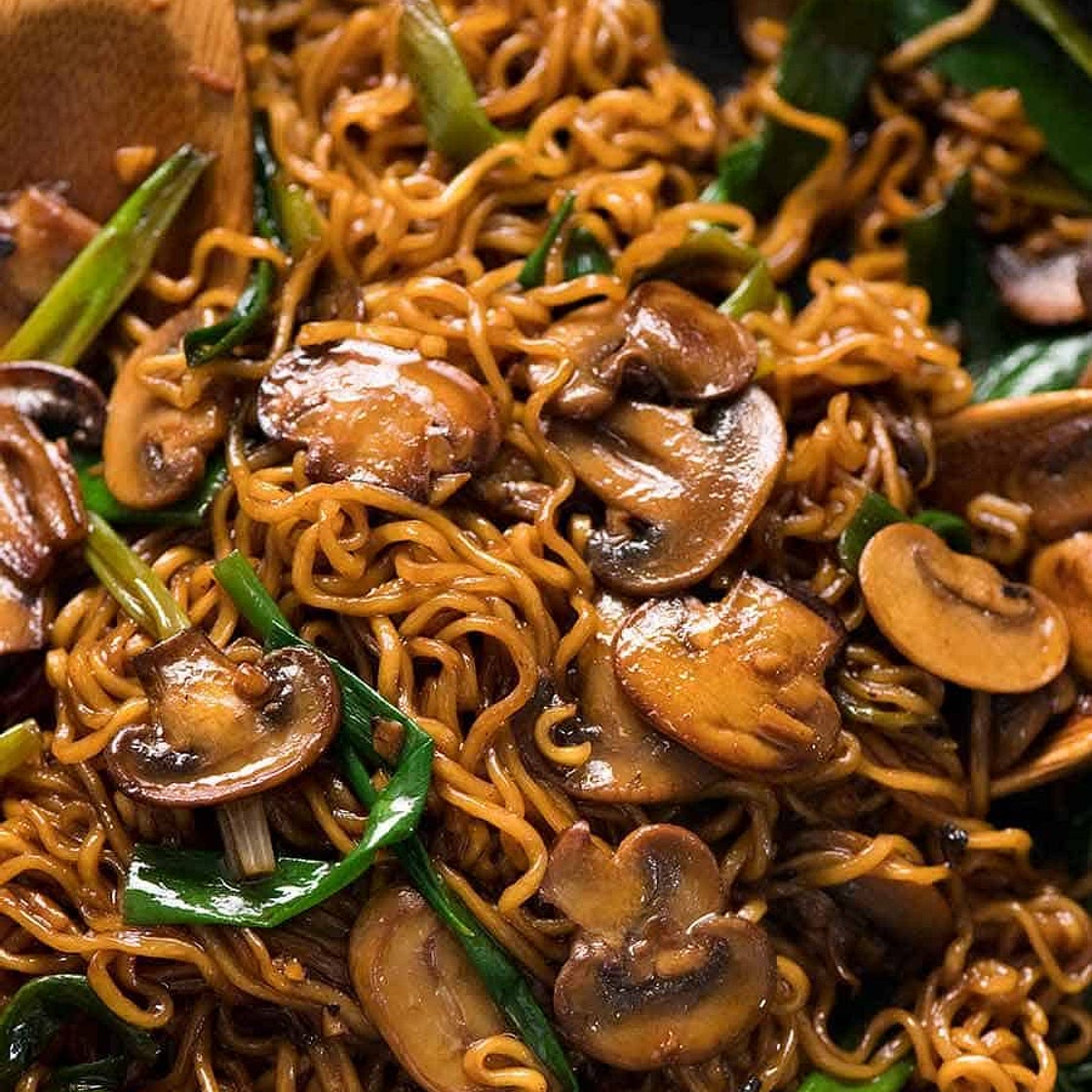 Asian Mushroom Ramen Noodles