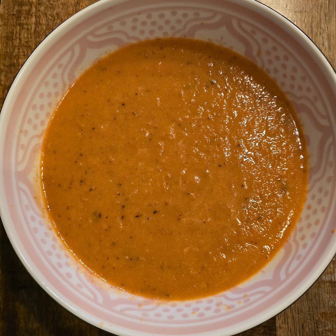 Geroosterde paprika tomaten soep