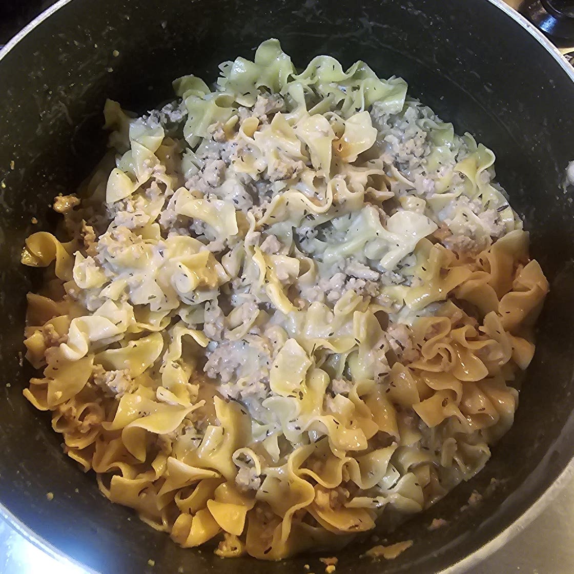 One Pot Beef Stroganoff