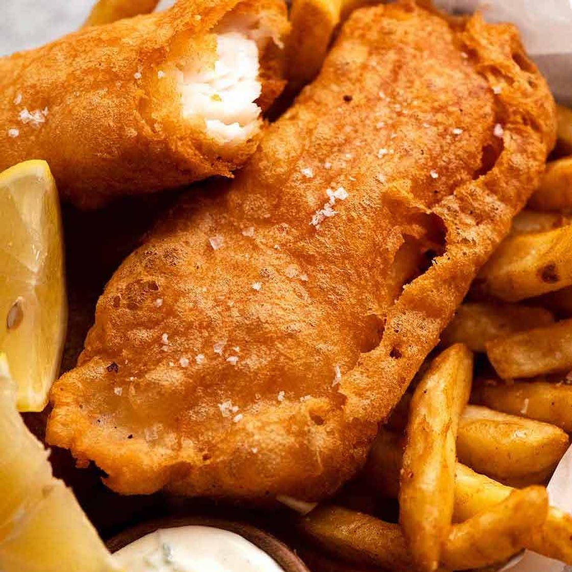 Crispy Beer Battered Fish