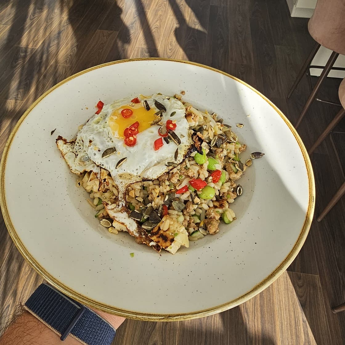 High-Protein Hainanese Chicken Fried Rice