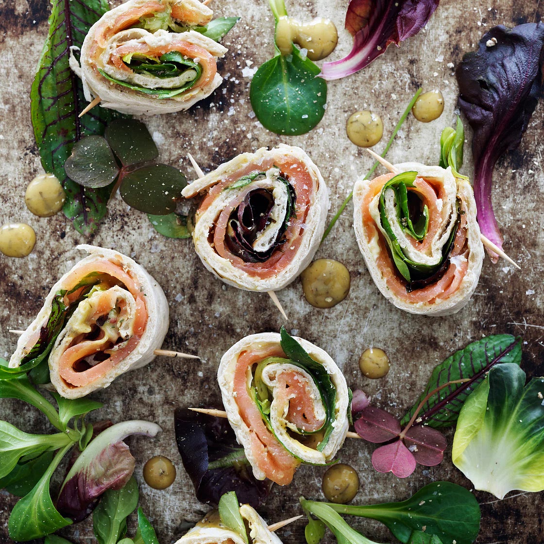 Smoked Salmon Wraps