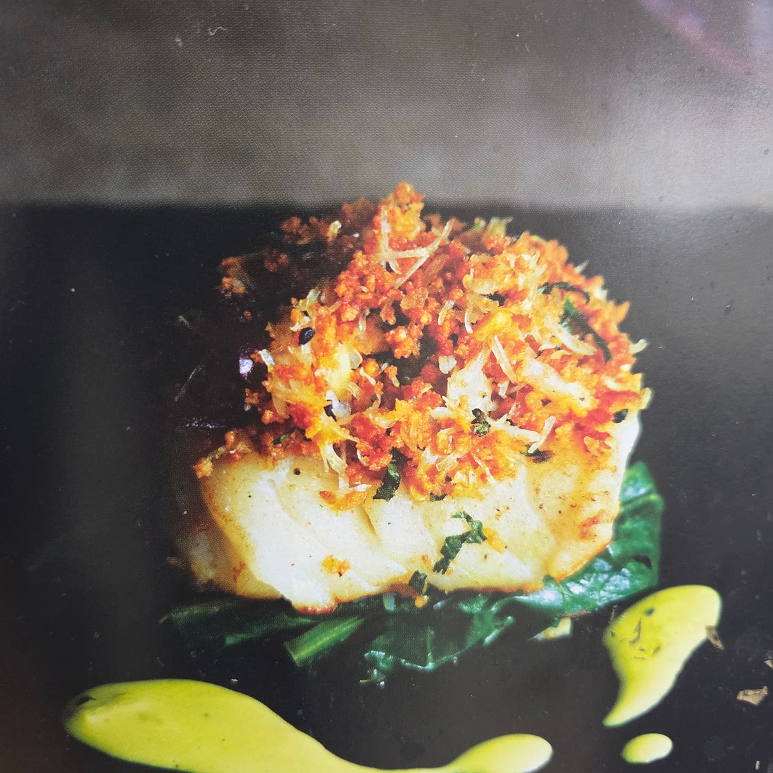 Haddock with crab and kokum crust