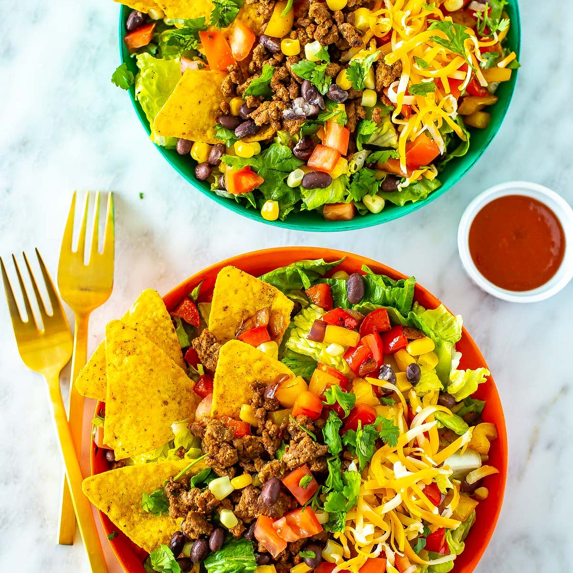 The Best Dorito Taco Salad {Quick + Easy}