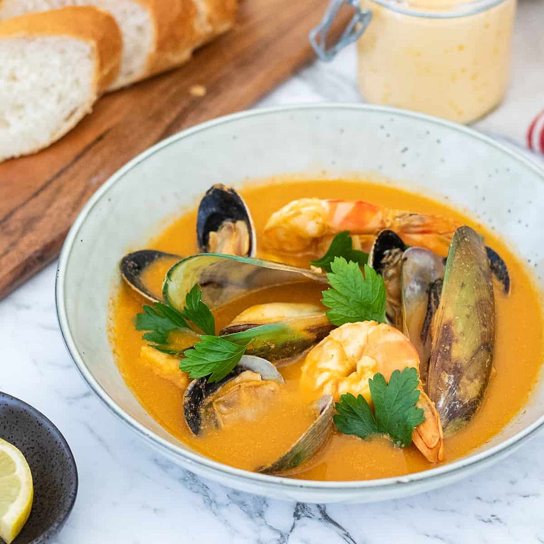 Bouillabaisse - French fish soup