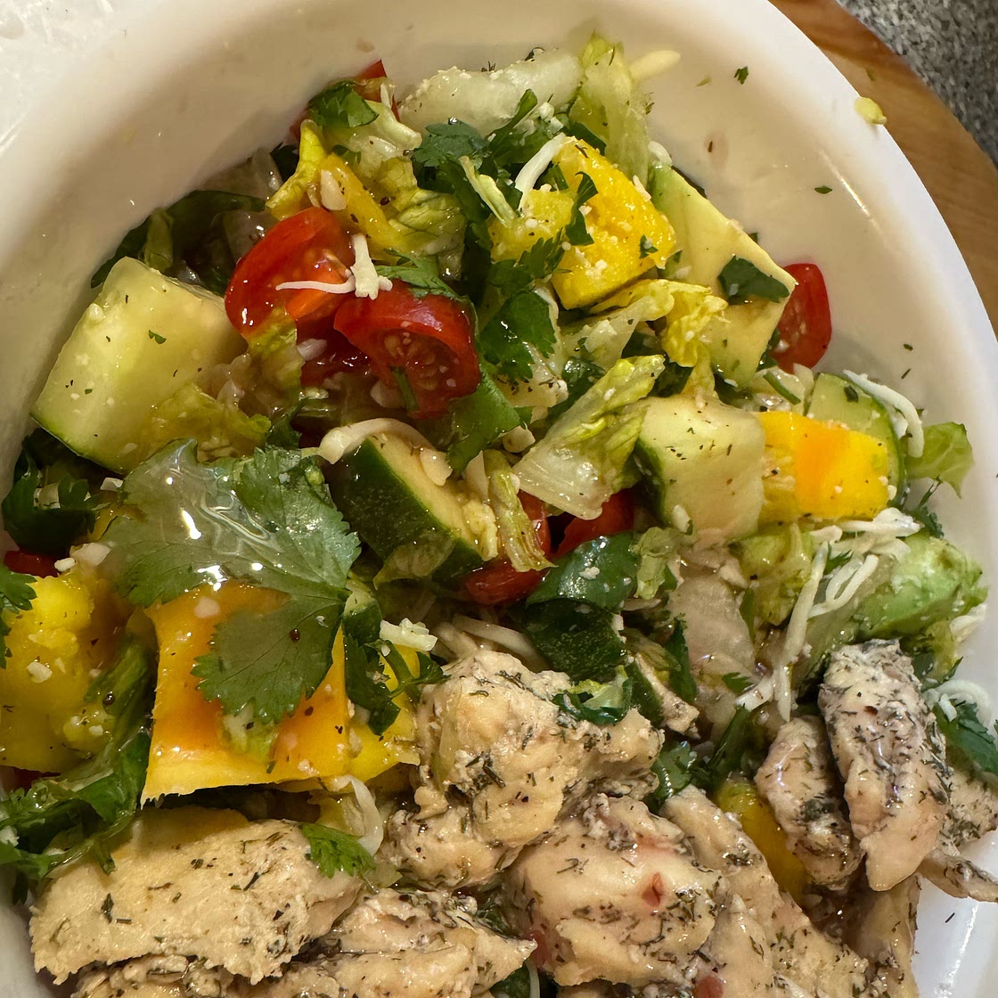 Chicken Mango Avocado Salad