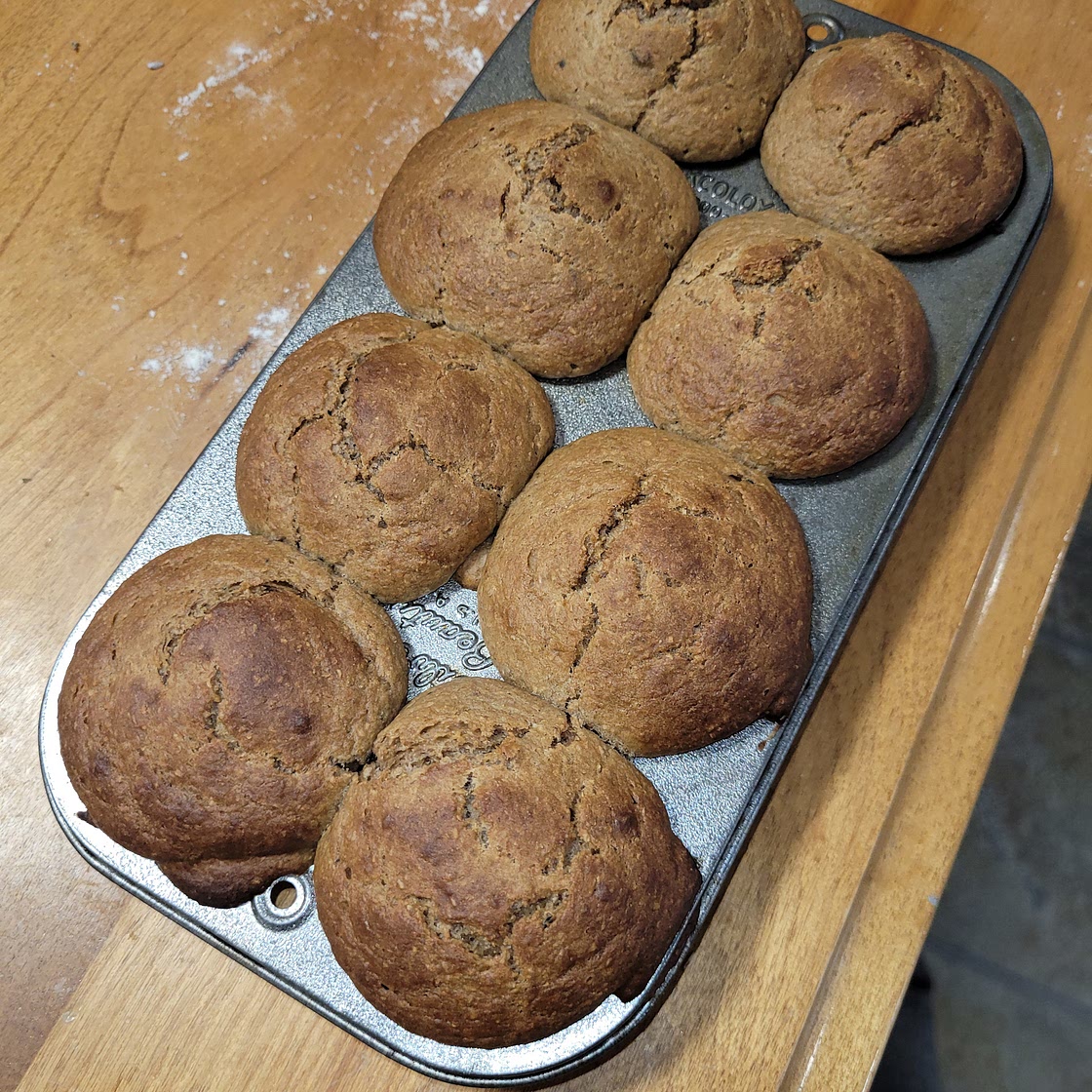 Protein filled fruit muffins