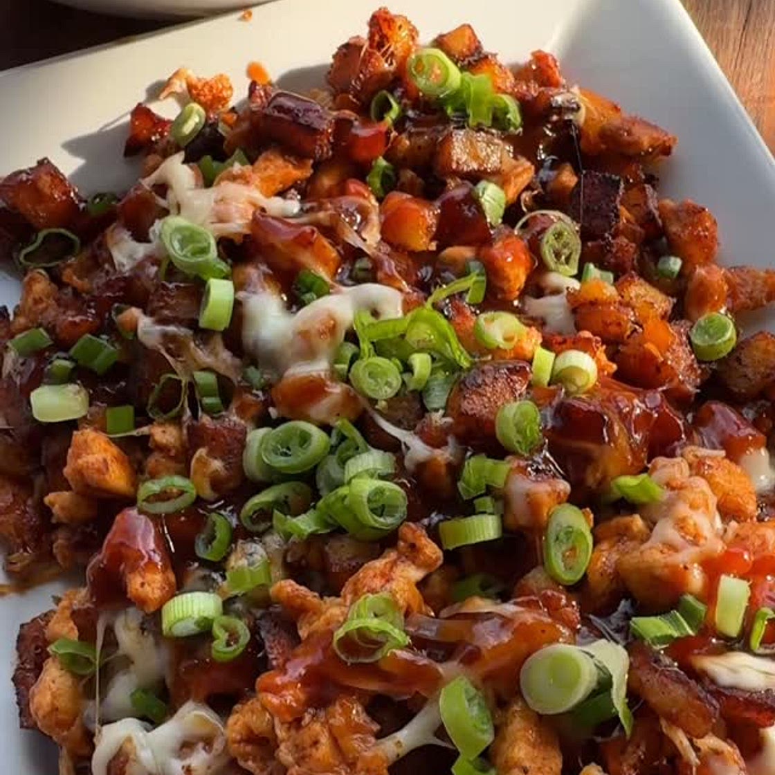 Griddle BBQ Chicken and Potatoes