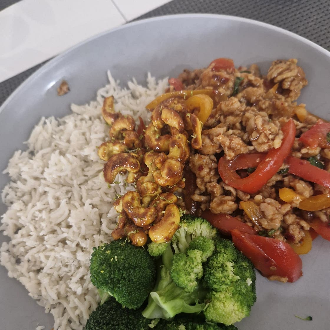 Thai Basil Sesame Cashew Chicken Chicken